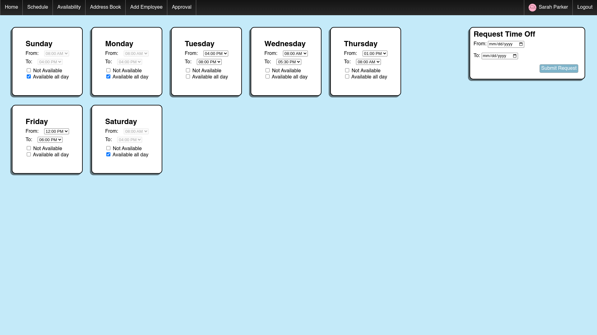 Availability Viewer
