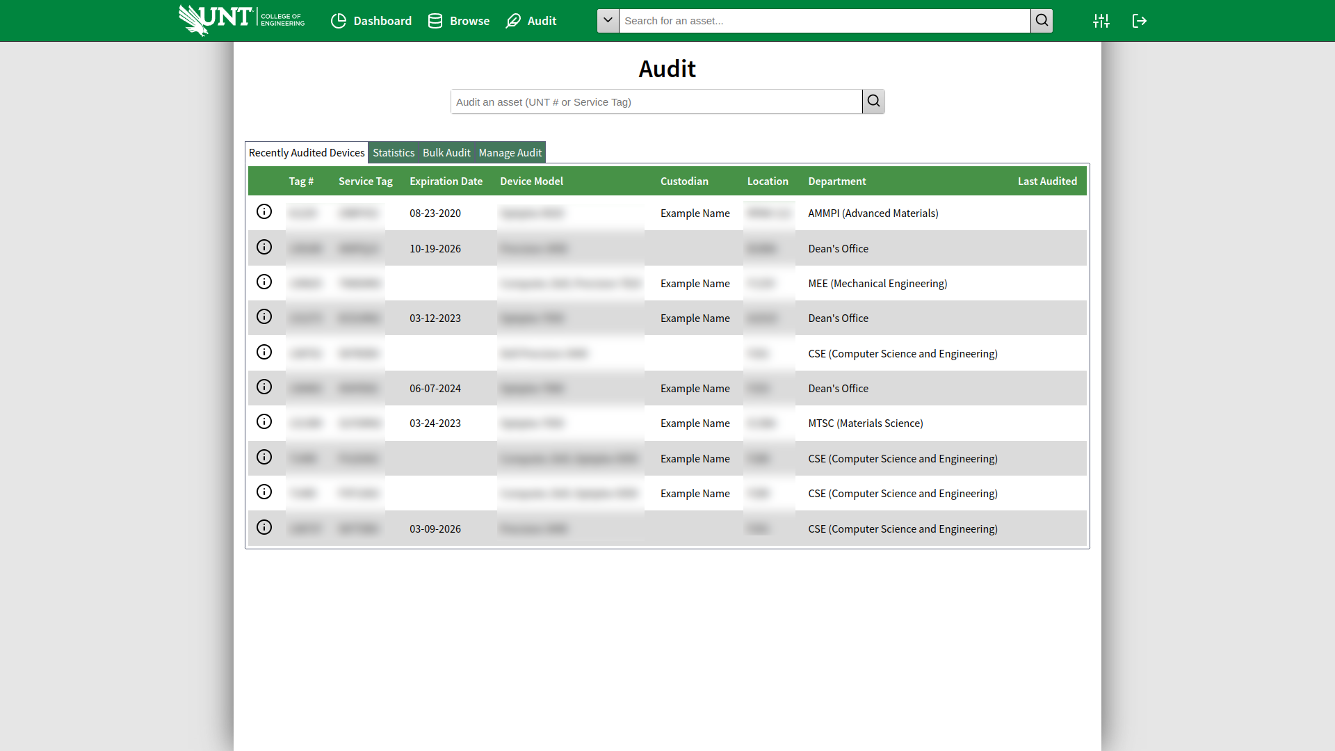 Audit Homepage
